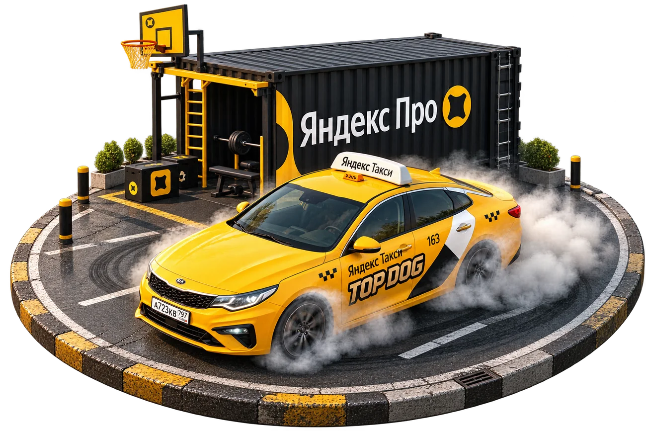Спортивная площадка Яндекс Про и такси TOP DOG